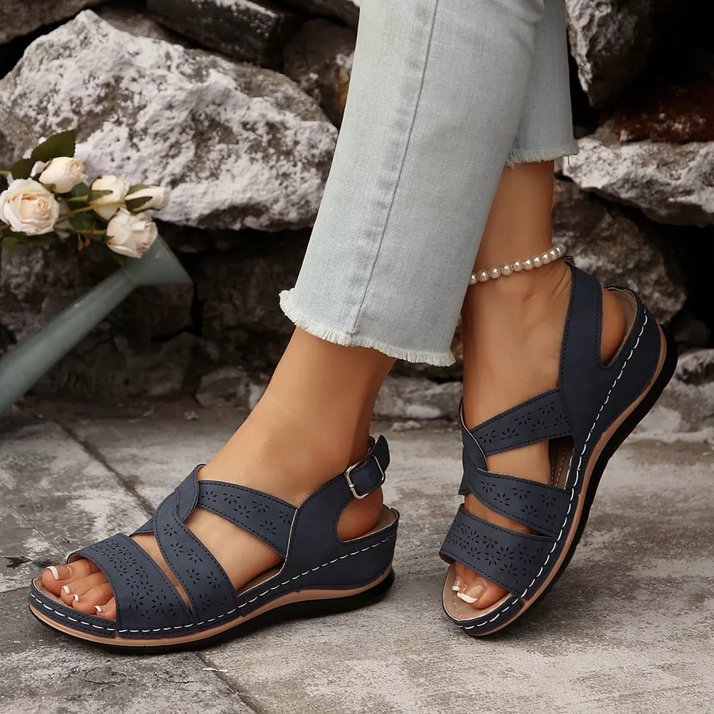Open Toe Wedge Sandals, image 6