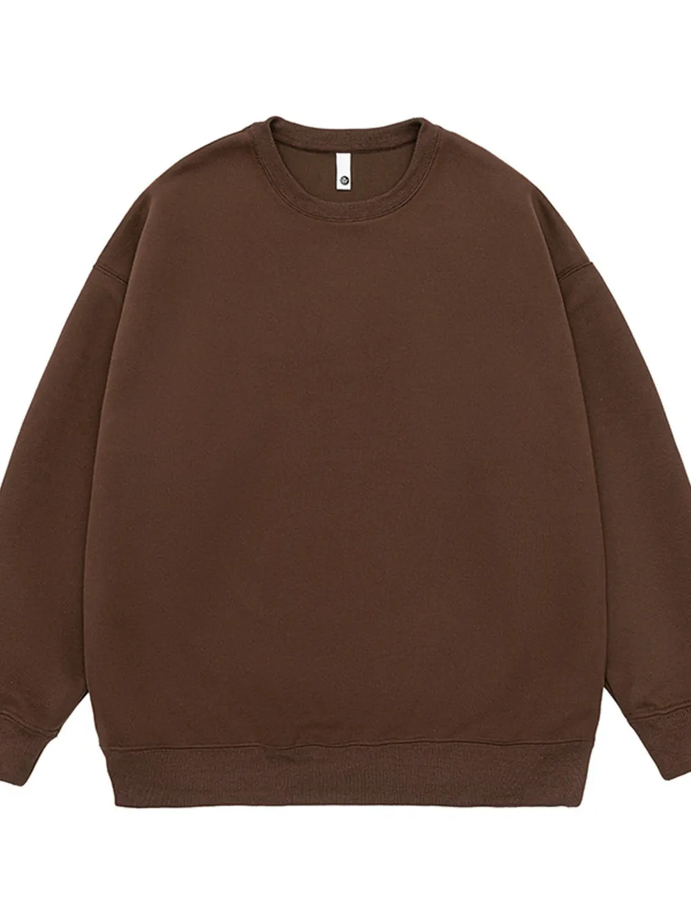 Men's Full Size Round Neck Dropped Shoulder Sweatshirt Plus Size, image 7