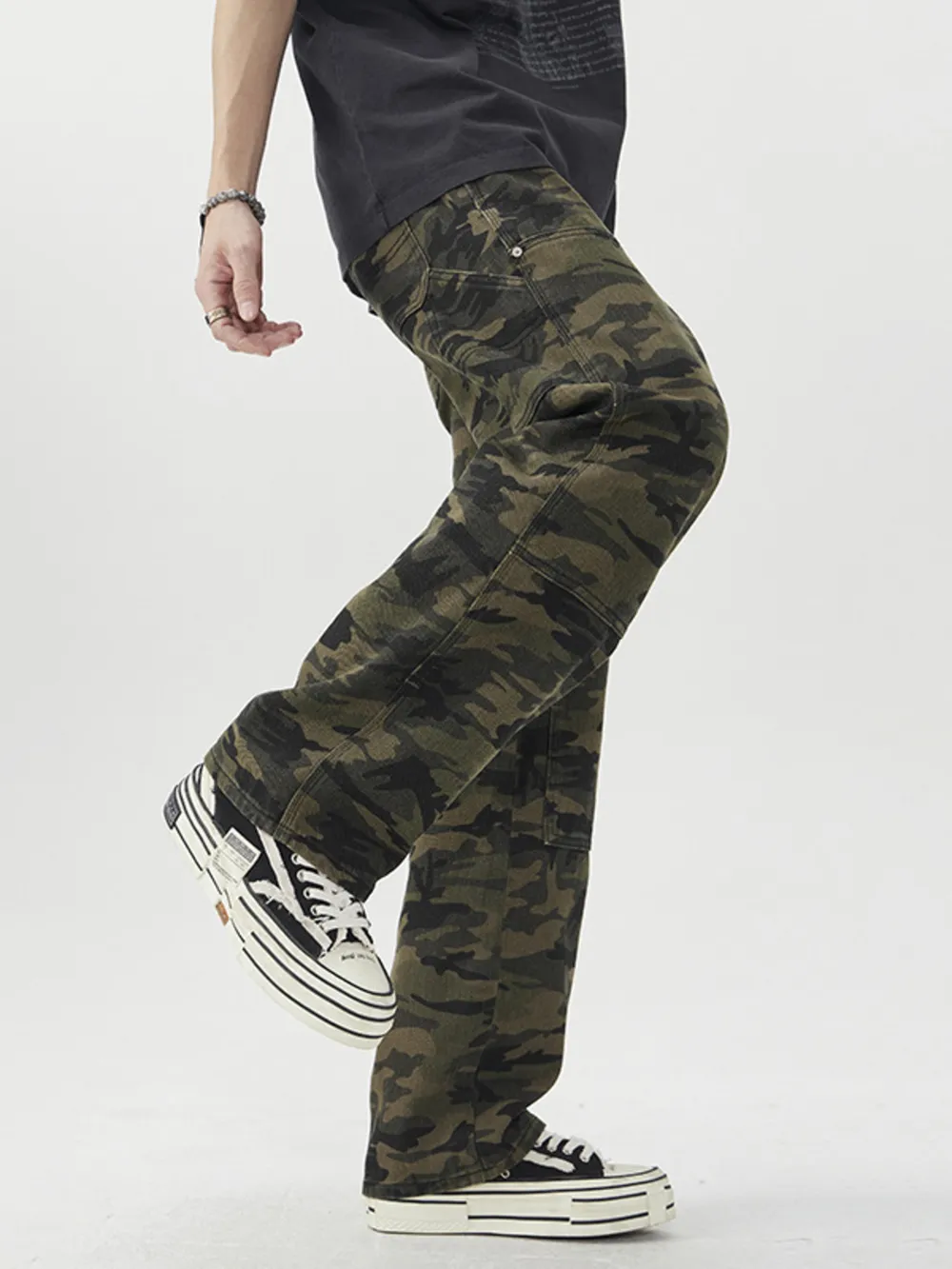 Men's Camouflage Loose Fit Jeans, image 3