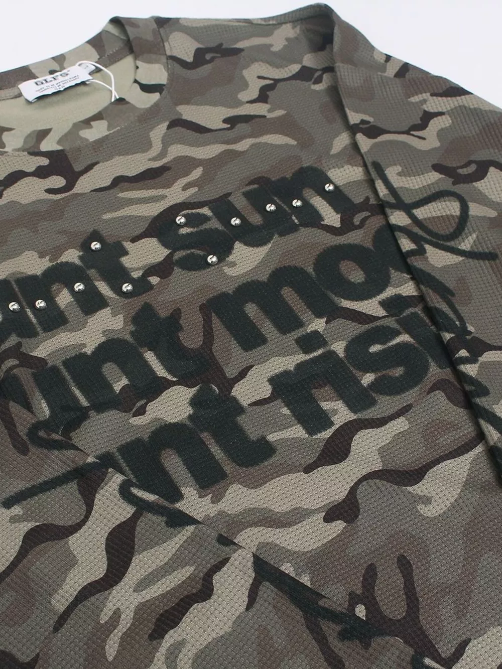 Men's Oversized Camouflage Graphic Long Sleeve T-Shirt, image 5