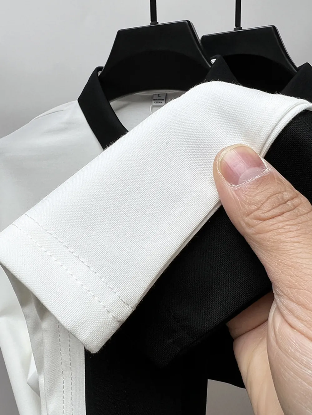 Men's Plus Size Button Detail Short Sleeve Polo, image 6