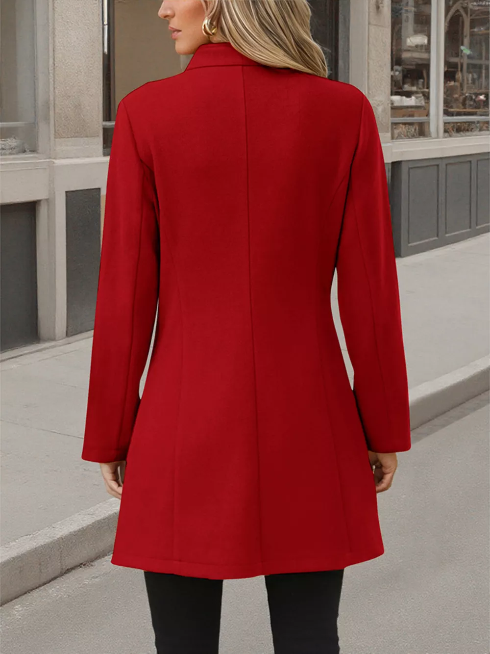 Button Up Long Sleeve Coat, image 15