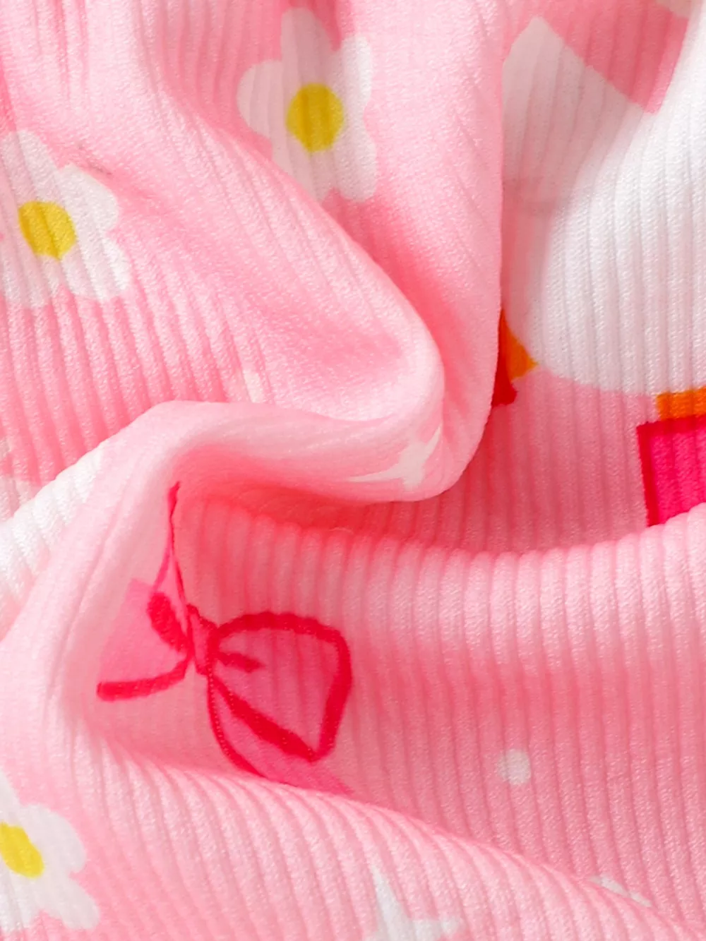 Children's Bow Duck Print Romper with Headband, image 5