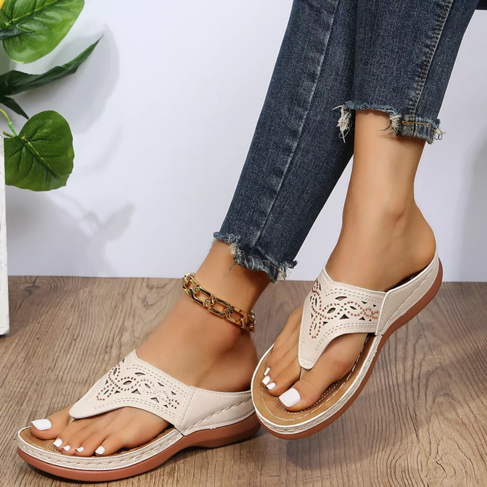 Casual Hollow-Out Thong Sandals, image 8