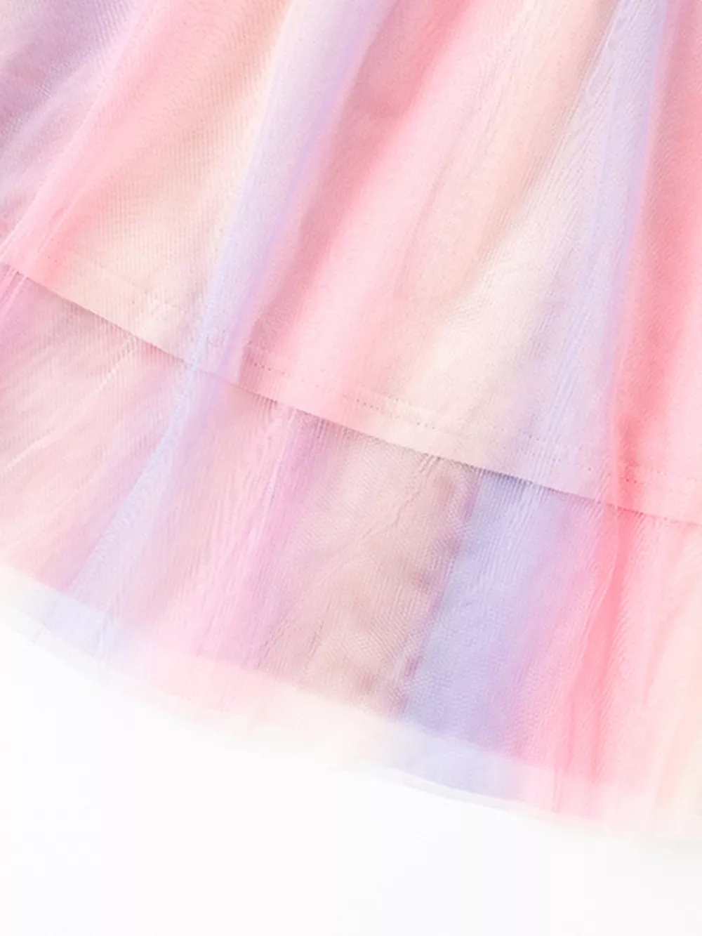 Children's Ballerina Graphic Rainbow Tulle Dress, image 4