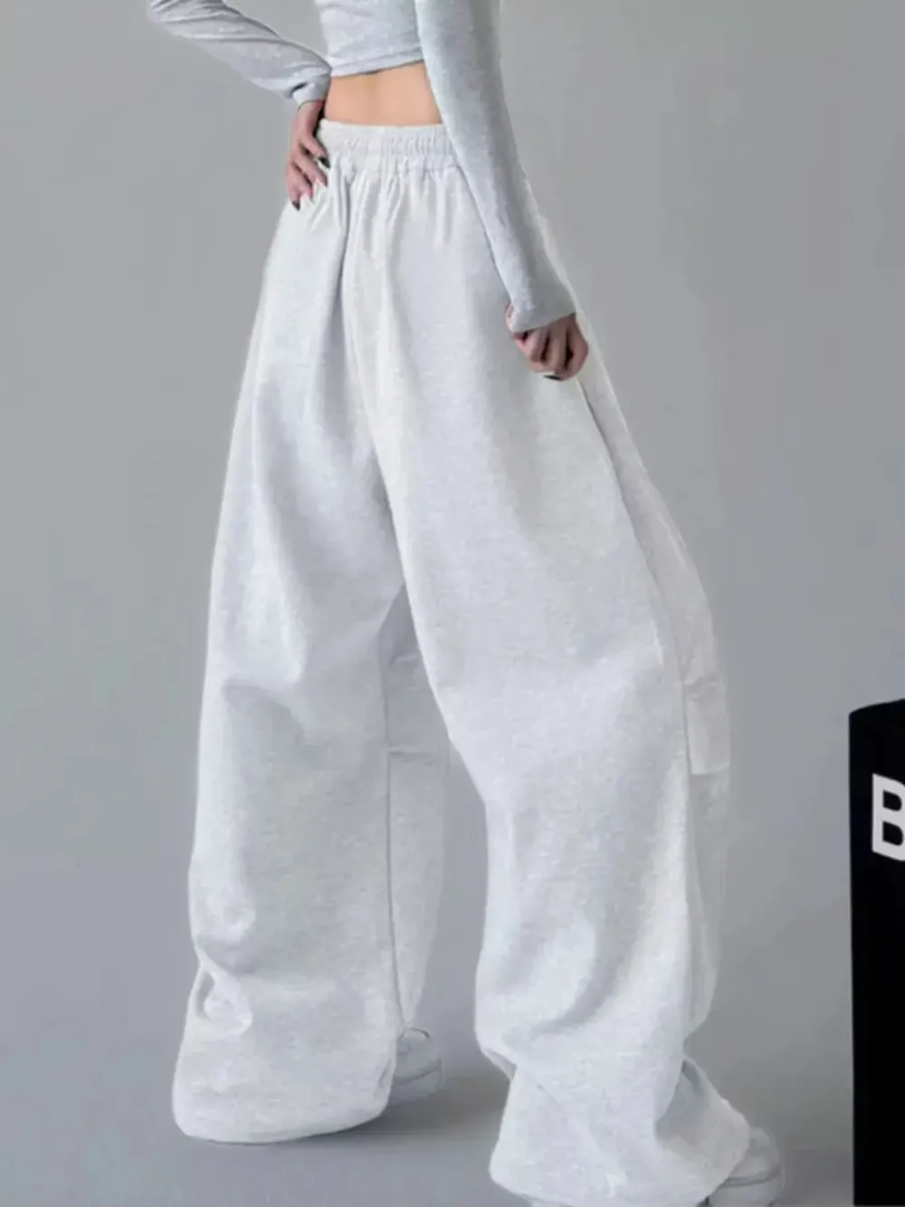 Oversized Wide Leg Drawstring Pants, image 5