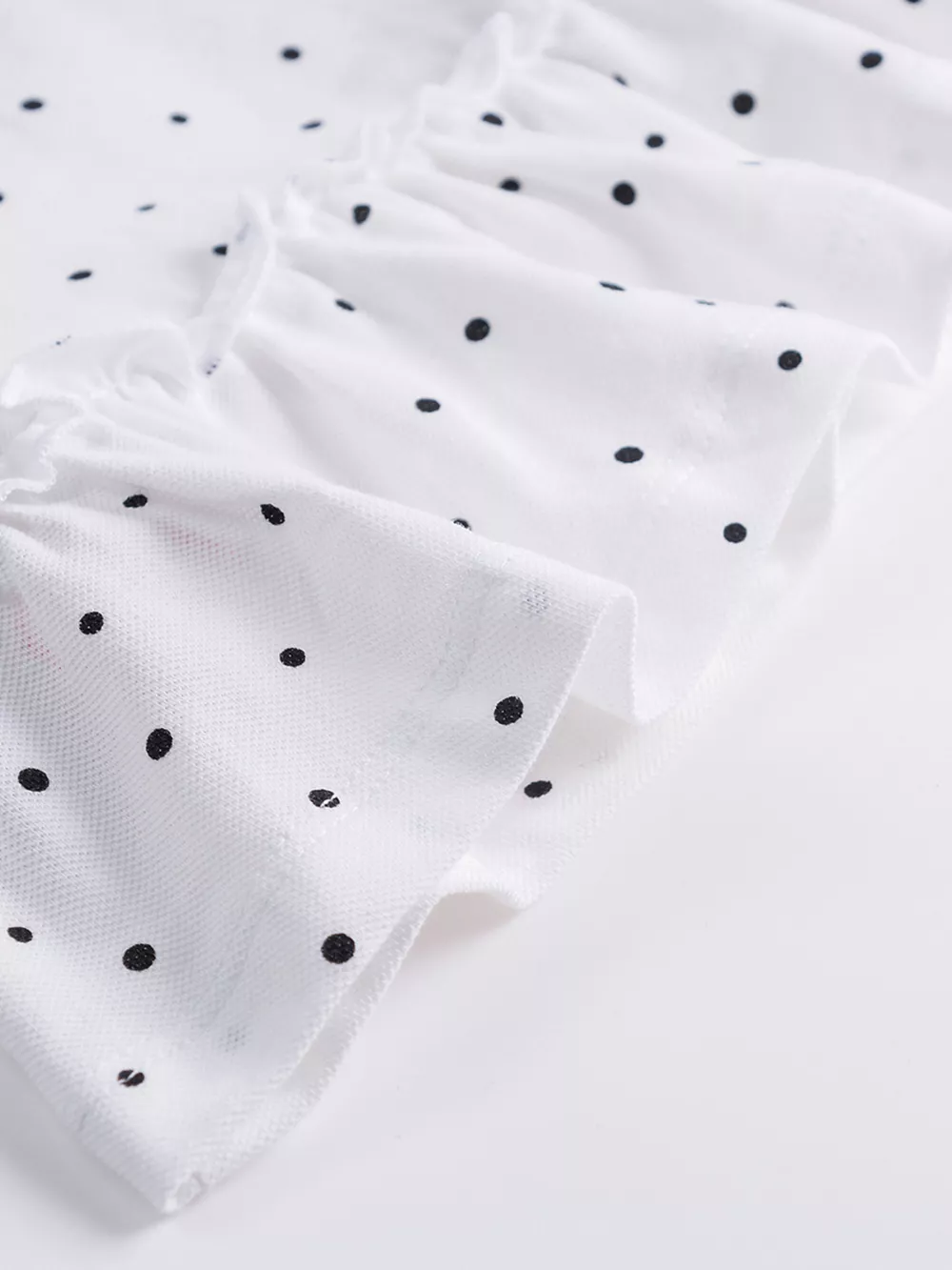 Children's Polka Dot Ruffle Hem Polo Dress, image 3