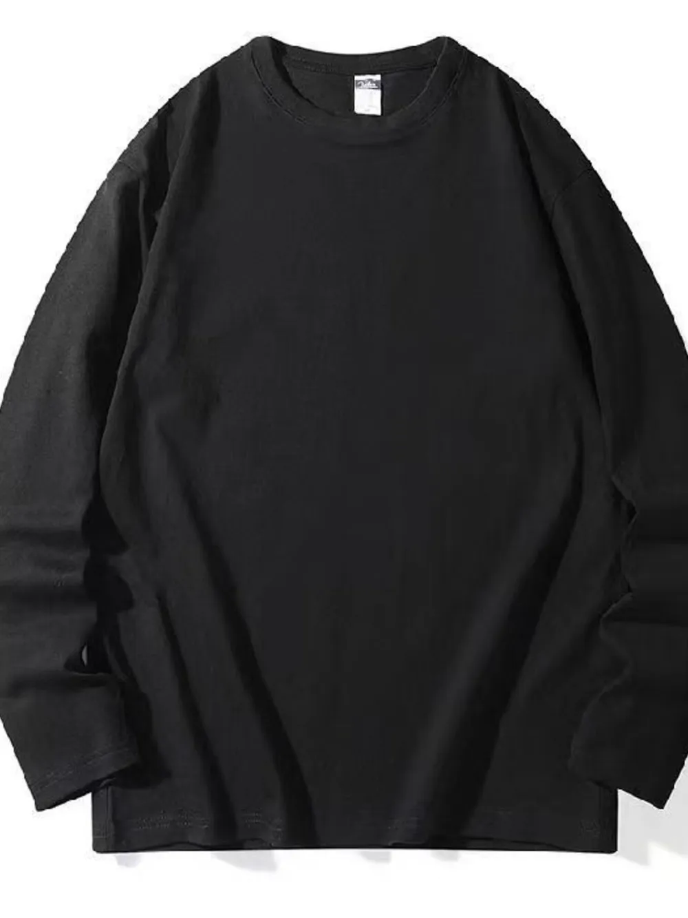 Men's Plus Size Round Neck Long Sleeve T-Shirt
