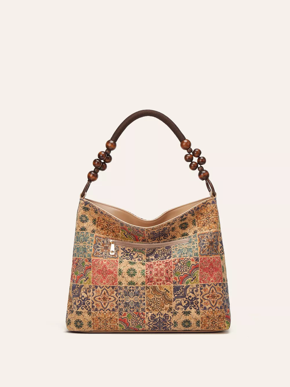 Bohemian Geometric Pattern Hobo Handbag, image 3