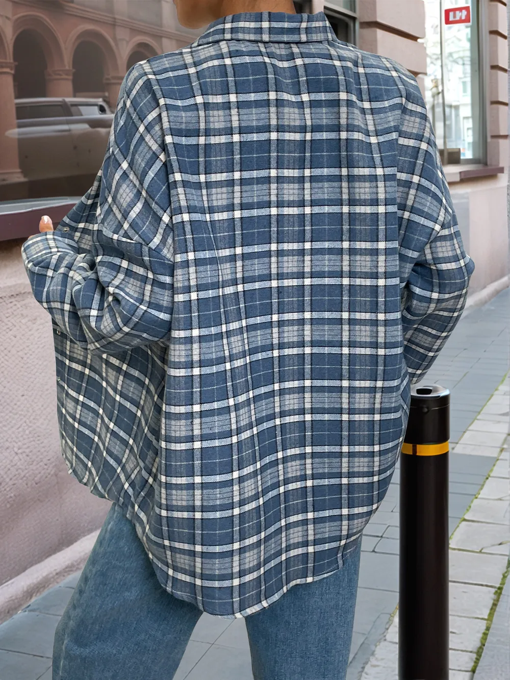 Plaid Button Up Long Sleeve Shirt, image 5