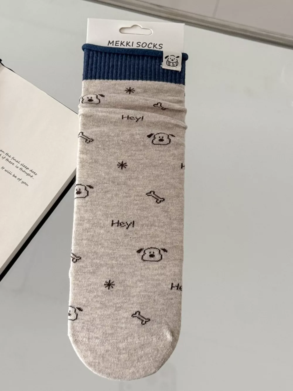 Cartoon Print Cotton Crew Socks, image 13