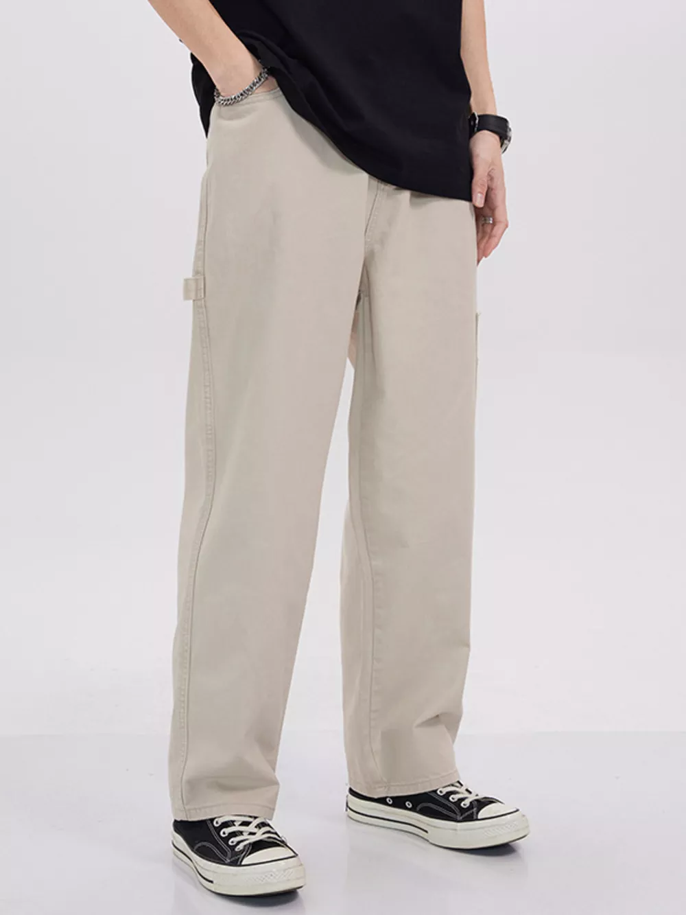 Men's Full Size Loose Fit Cargo Jeans Plus Size, image 5
