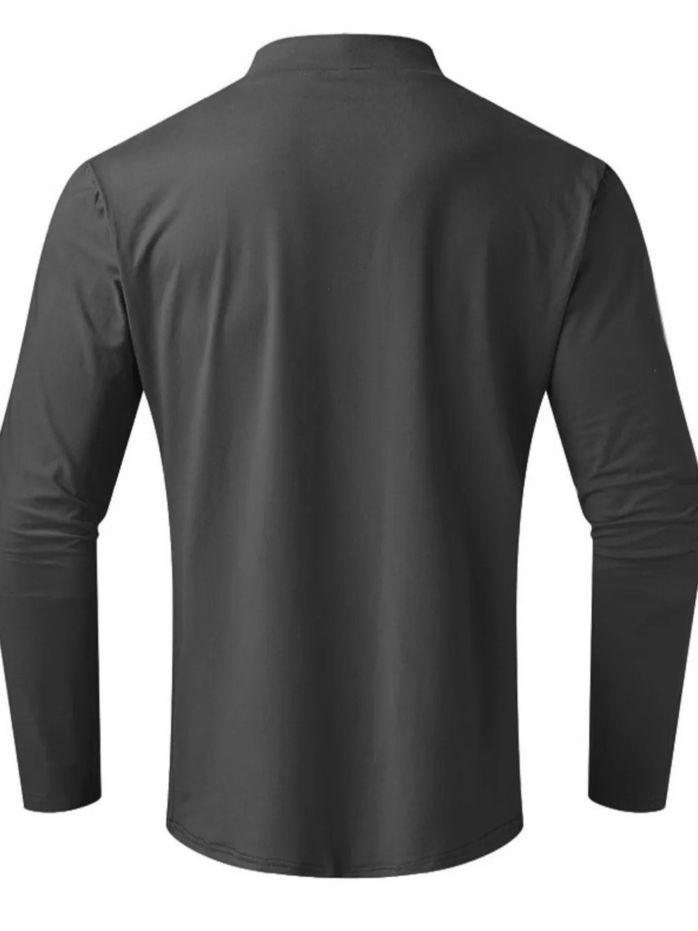 Men's Full Size Turtleneck Long Sleeve T-Shirt Plus Size, image 3