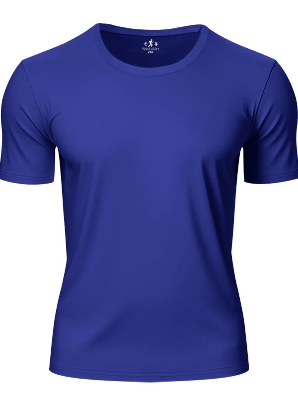 Men's Full Size Round Neck Short Sleeve Active T-Shirt Plus Size, image 3