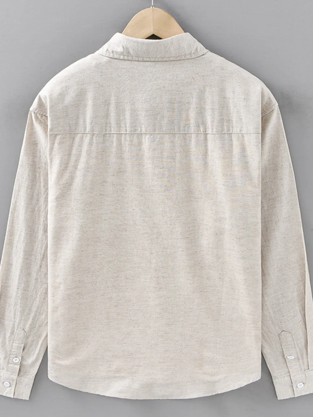 Men's Plus Size Button Up Long Sleeve Shirt, image 5