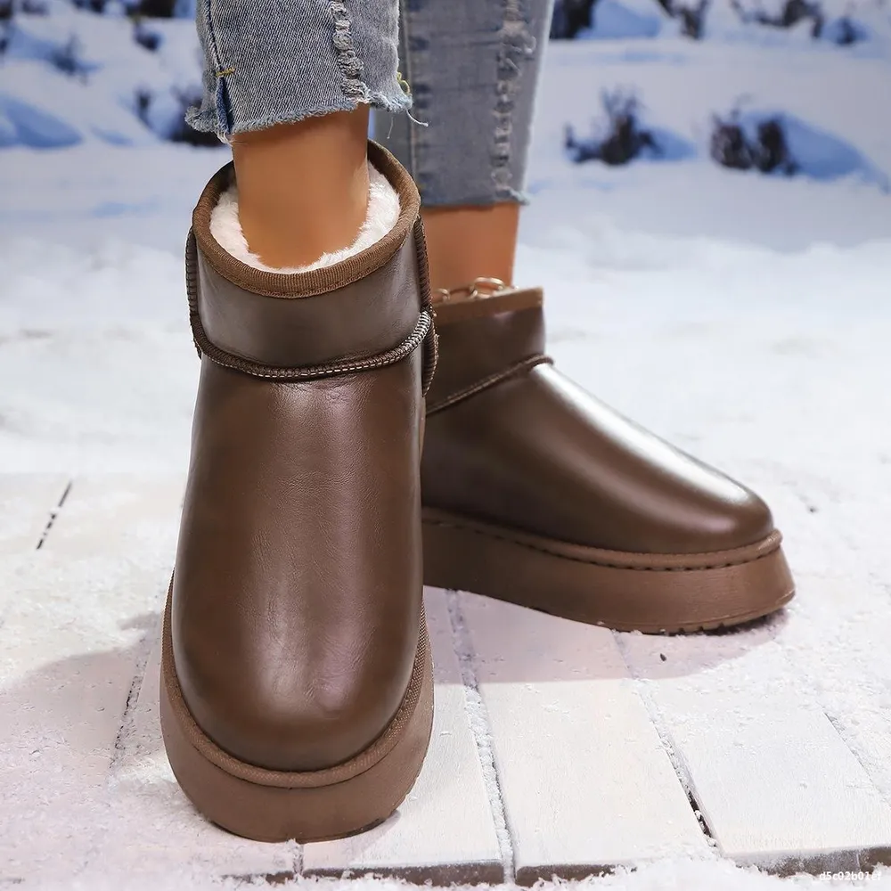 Faux-Fur Platform Ankle Boots, image 13