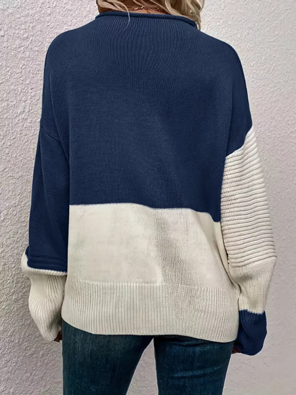 Color Block Ribbed Knit Sweater, image 21
