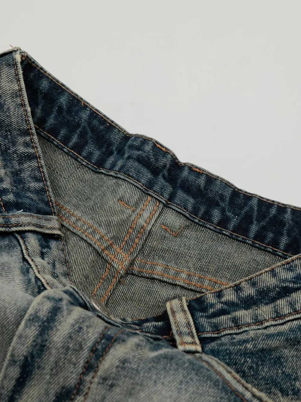 Men's Acid Wash Denim Shorts, image 9