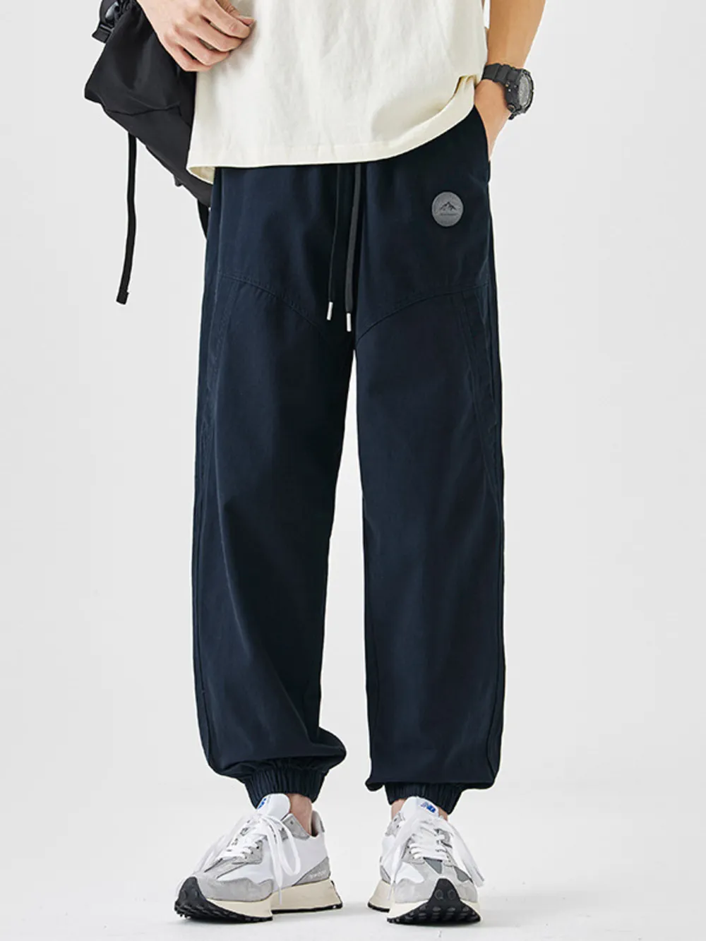 Men's Plus Size Casual Loose Fit Drawstring Pants, image 3