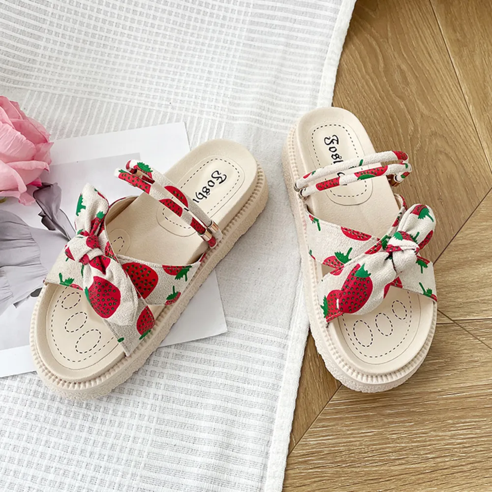 Bow Open Toe Platform Sandals, image 5