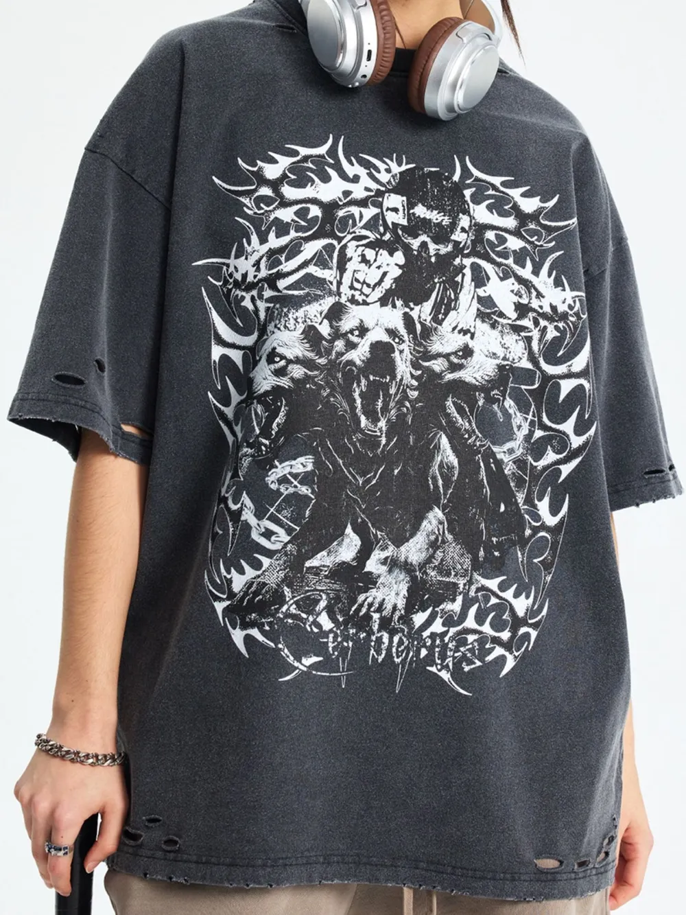 Men's Graphic Round Neck Half Sleeve T-Shirt
