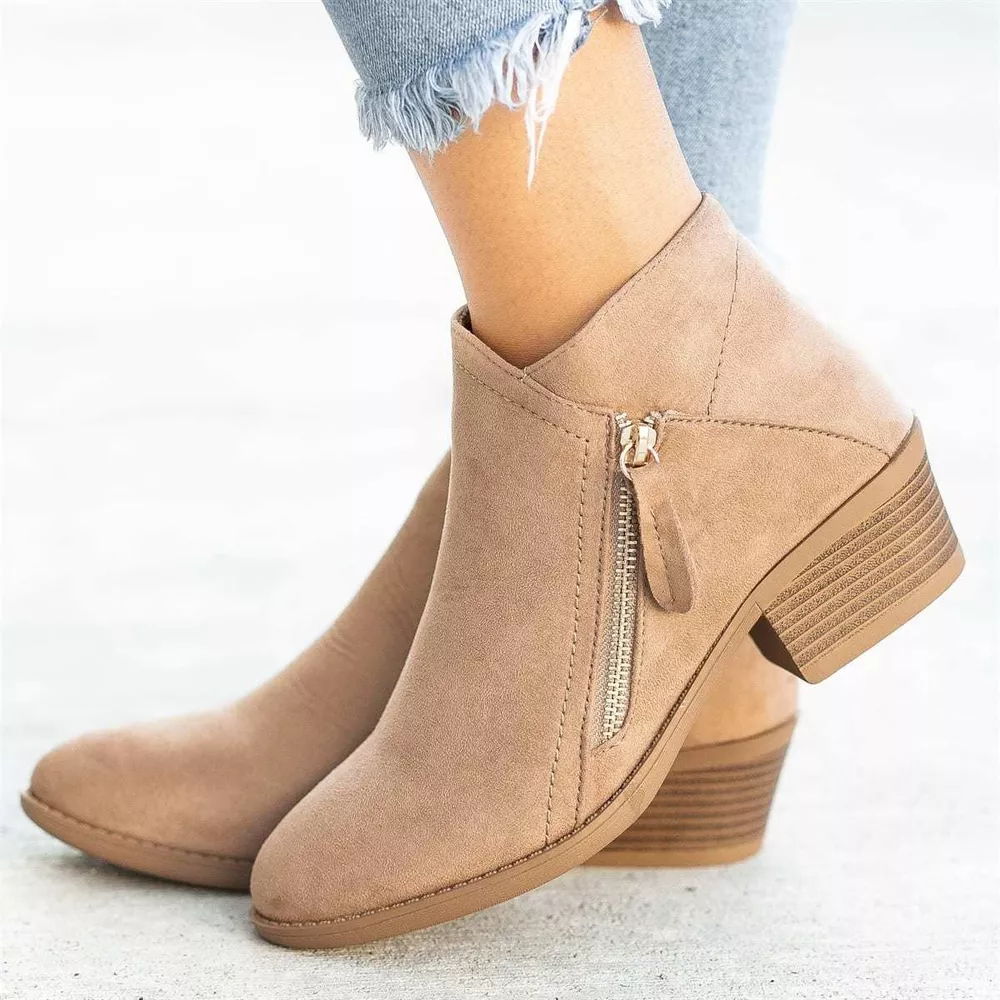 Point Toe Block Heel Boots, image 4