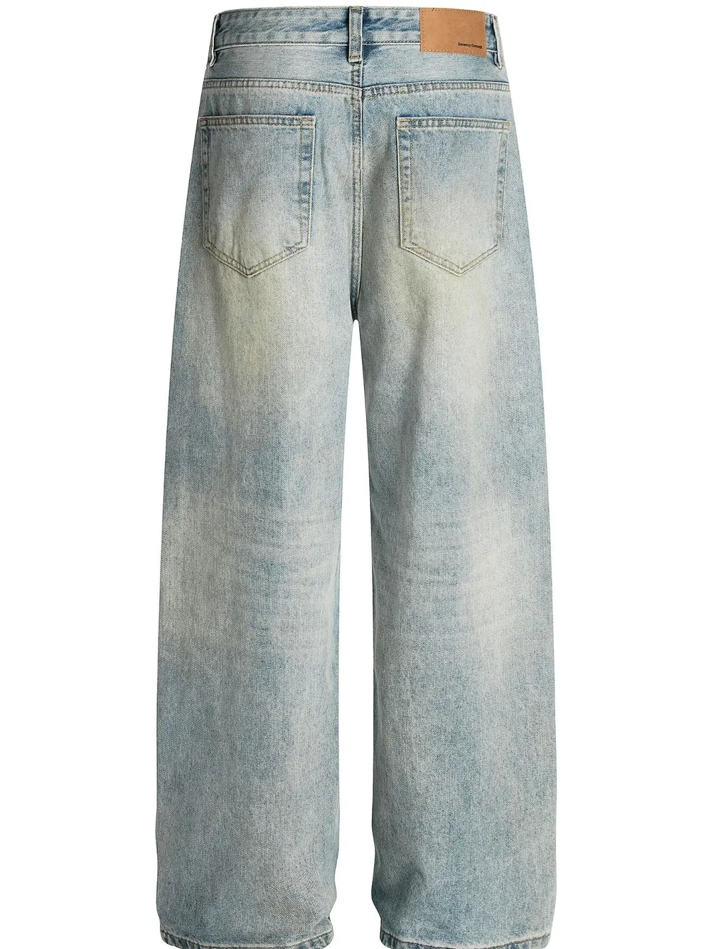 Men's Washed Wide Leg Jeans, image 3
