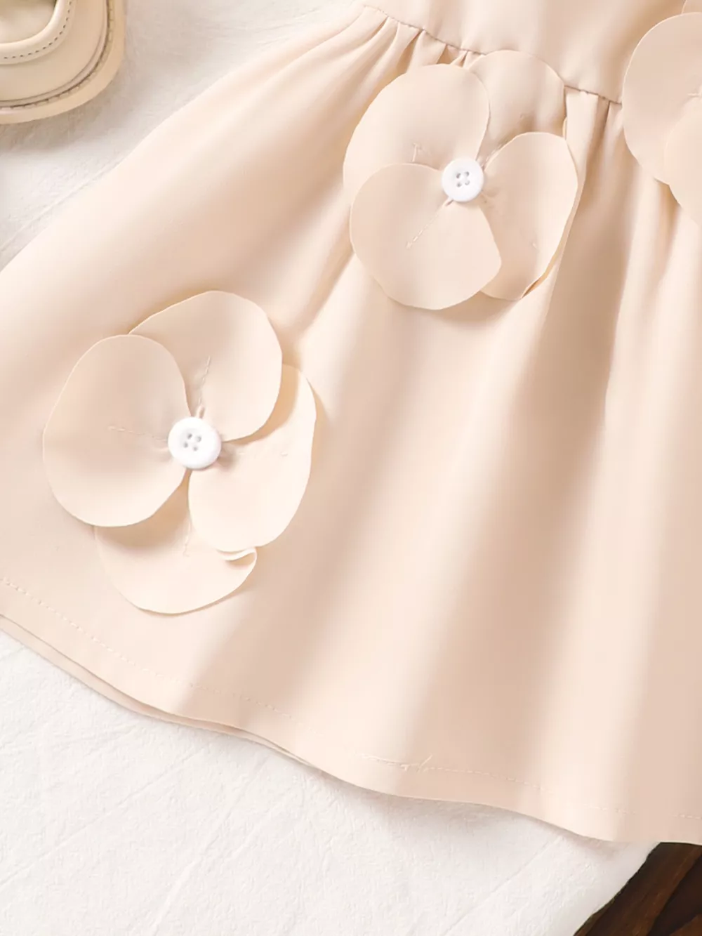 Children's Flower Ruffle Sleeve Dress, image 8