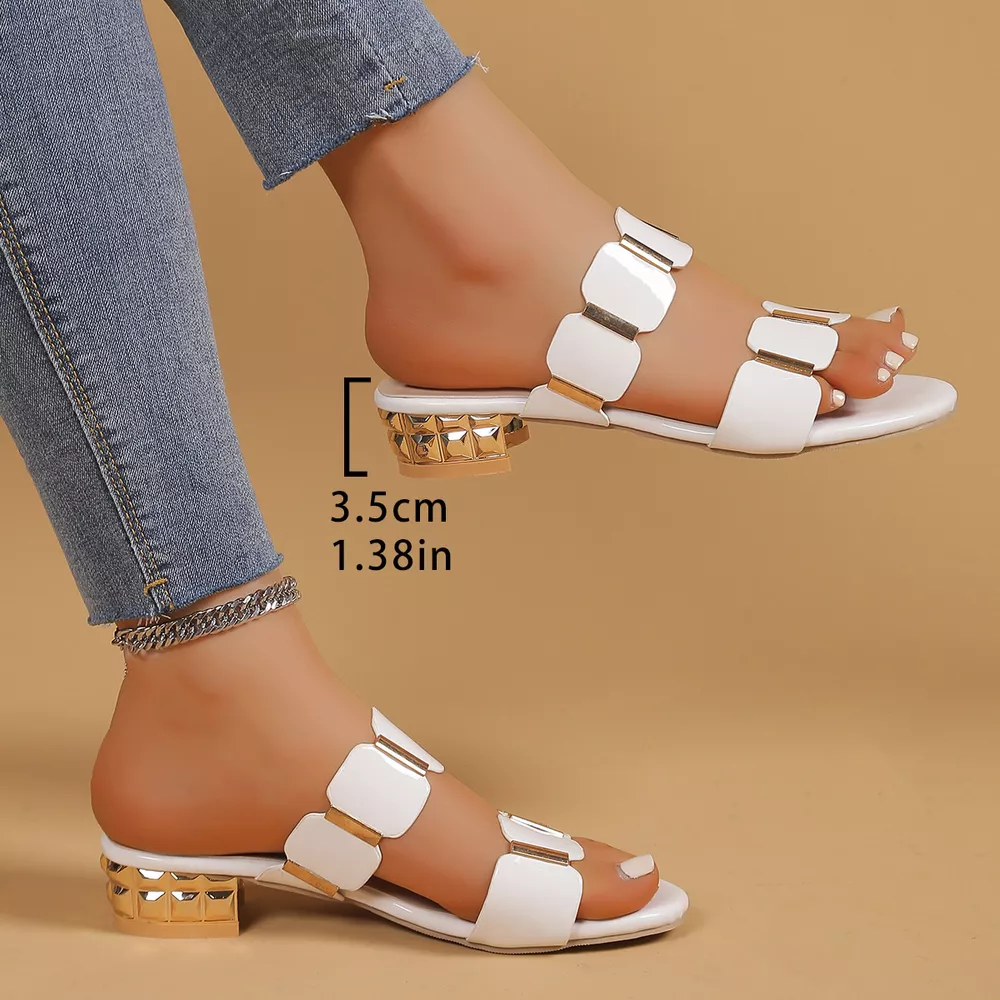 Open Toe Block Heels Sandals, image 6