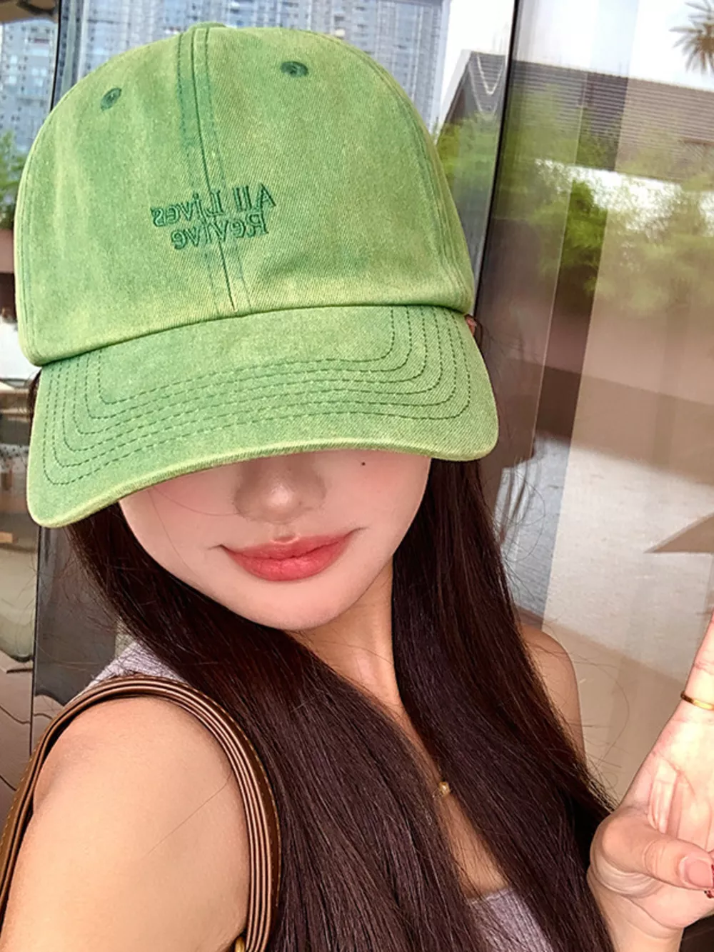 Letter Embroidered Baseball Cap, image 2