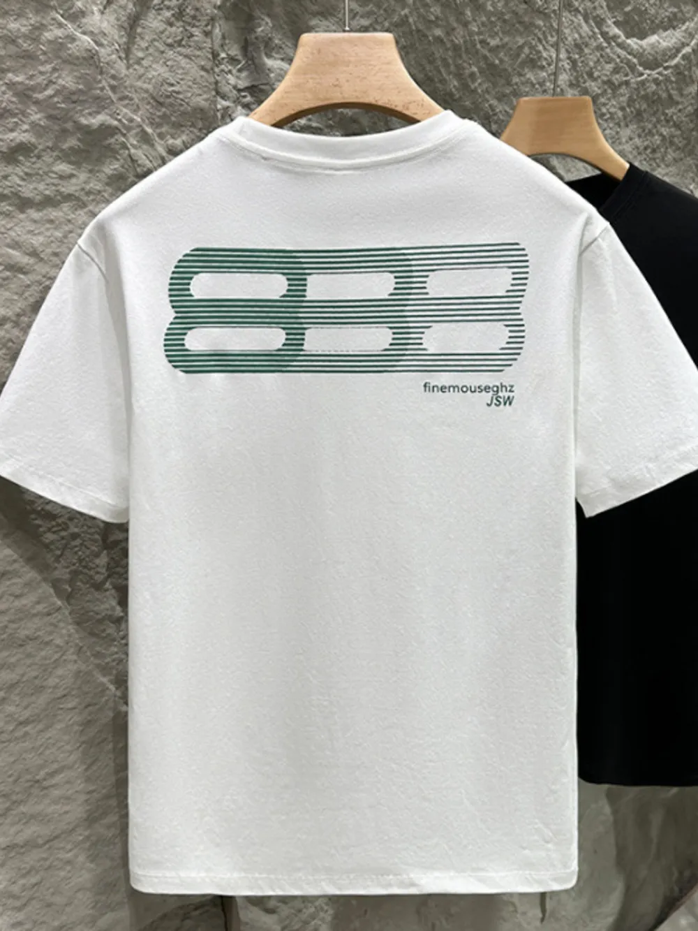 Men's Plus Size Round Neck Short Sleeve T-Shirt, image 2