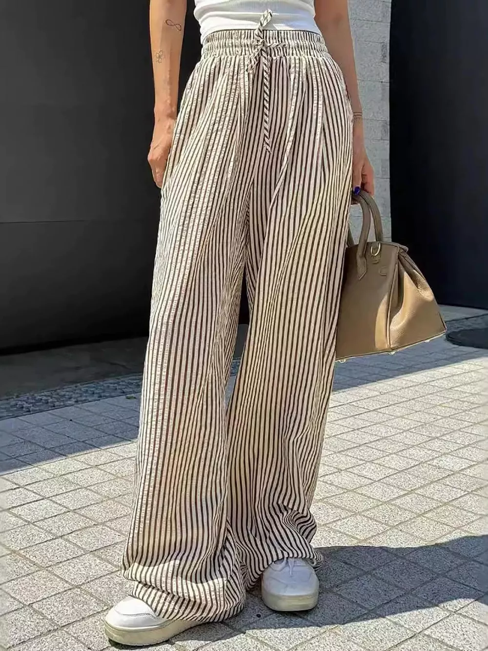 Striped Wide Leg Pants, image 6