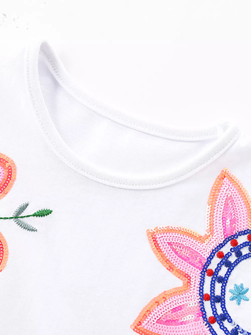 Children's Floral Embroidered Tulle Dress, image 2
