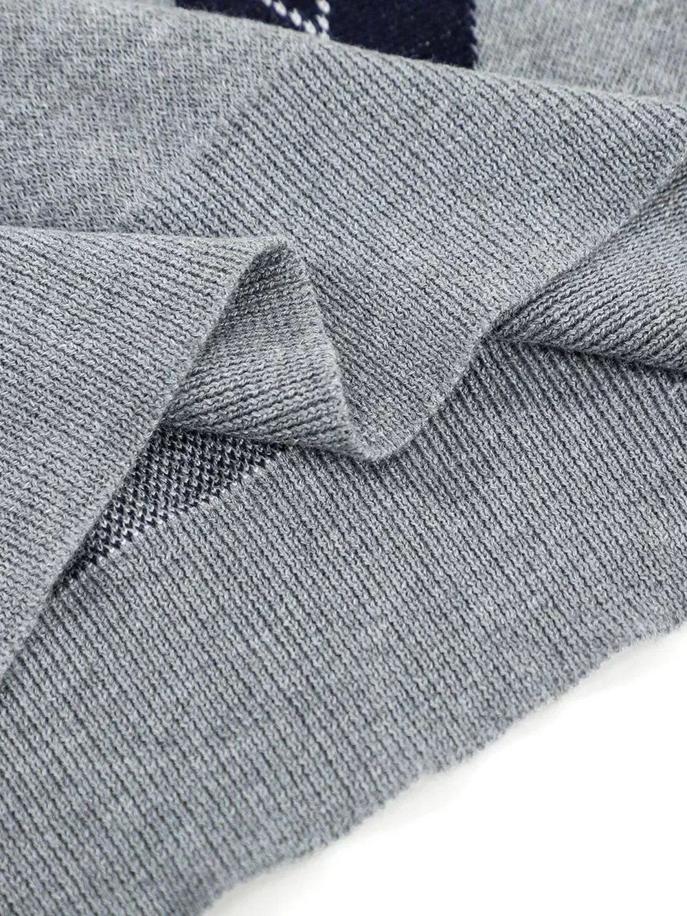 Men's Argyle Knit Short Sleeve Polo, image 10
