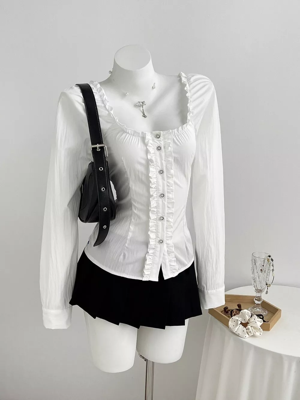 Frill Button Up Shirt