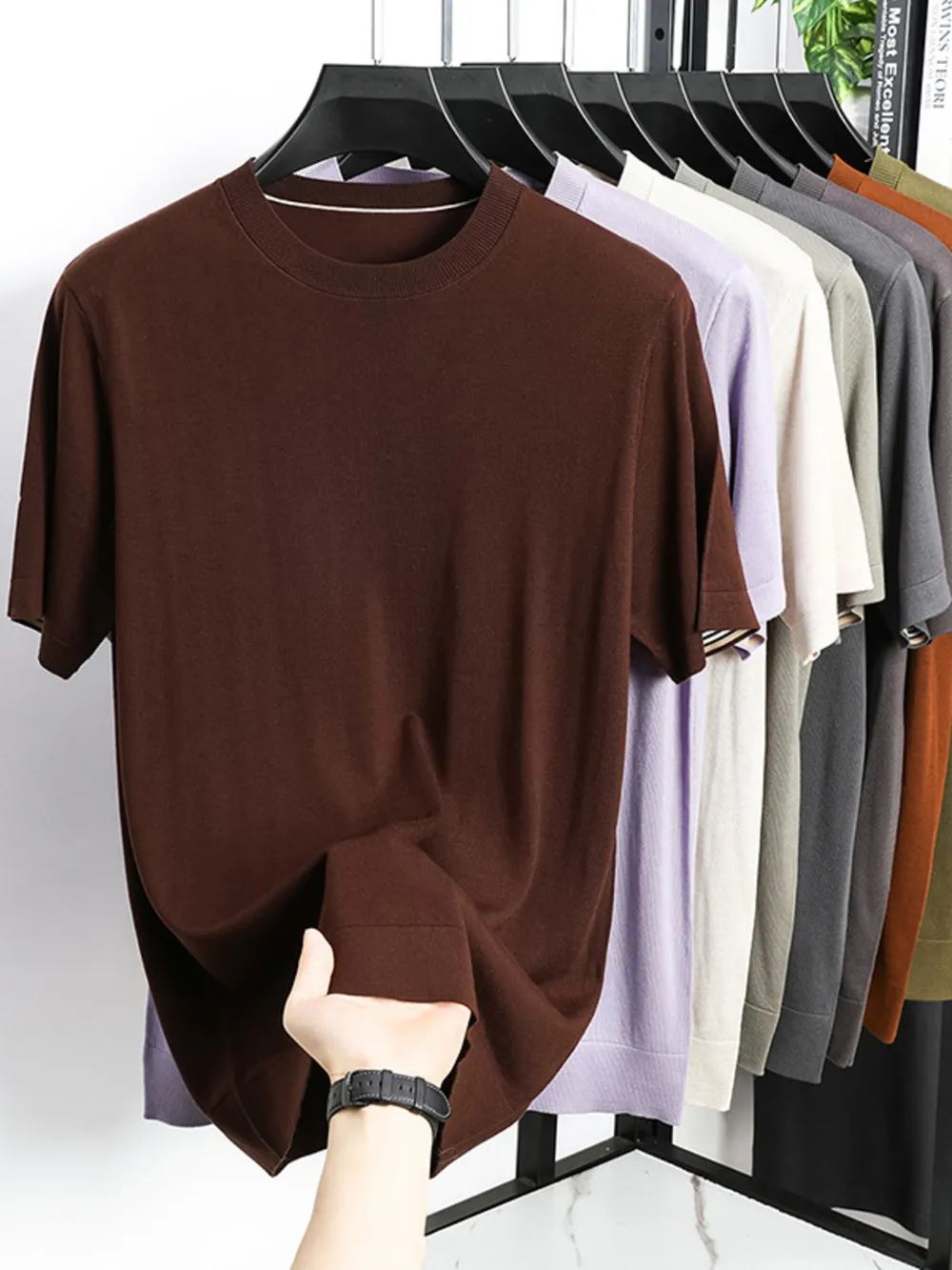 Men's Plus Size Short Sleeve Crew Neck T-Shirt, image 6