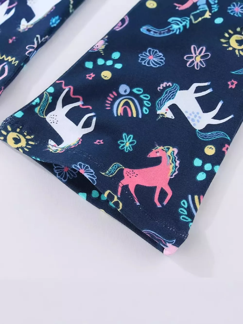 Children's Unicorn Print Flare Leggings, image 4