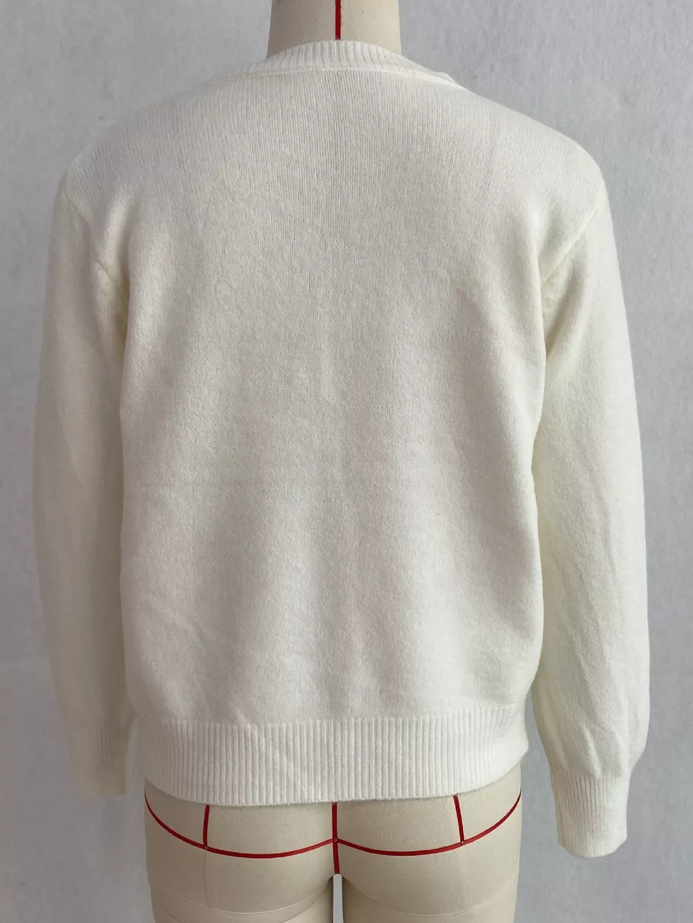 Classic Button-Down Knit Cardigan, image 6