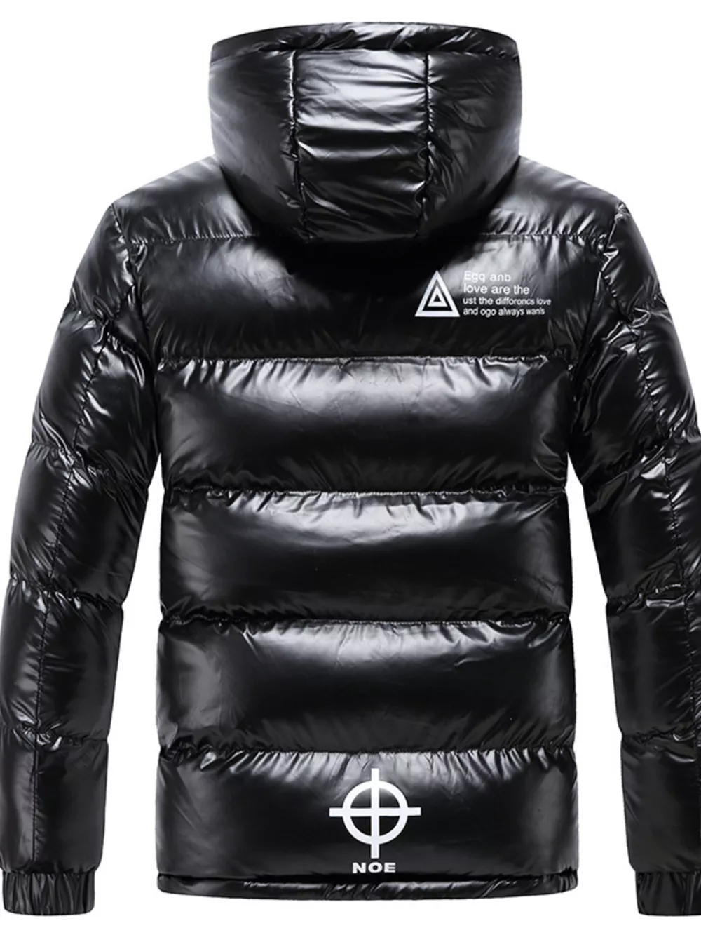 Men's Plus Size Zip Up Puffer Jacket, image 3