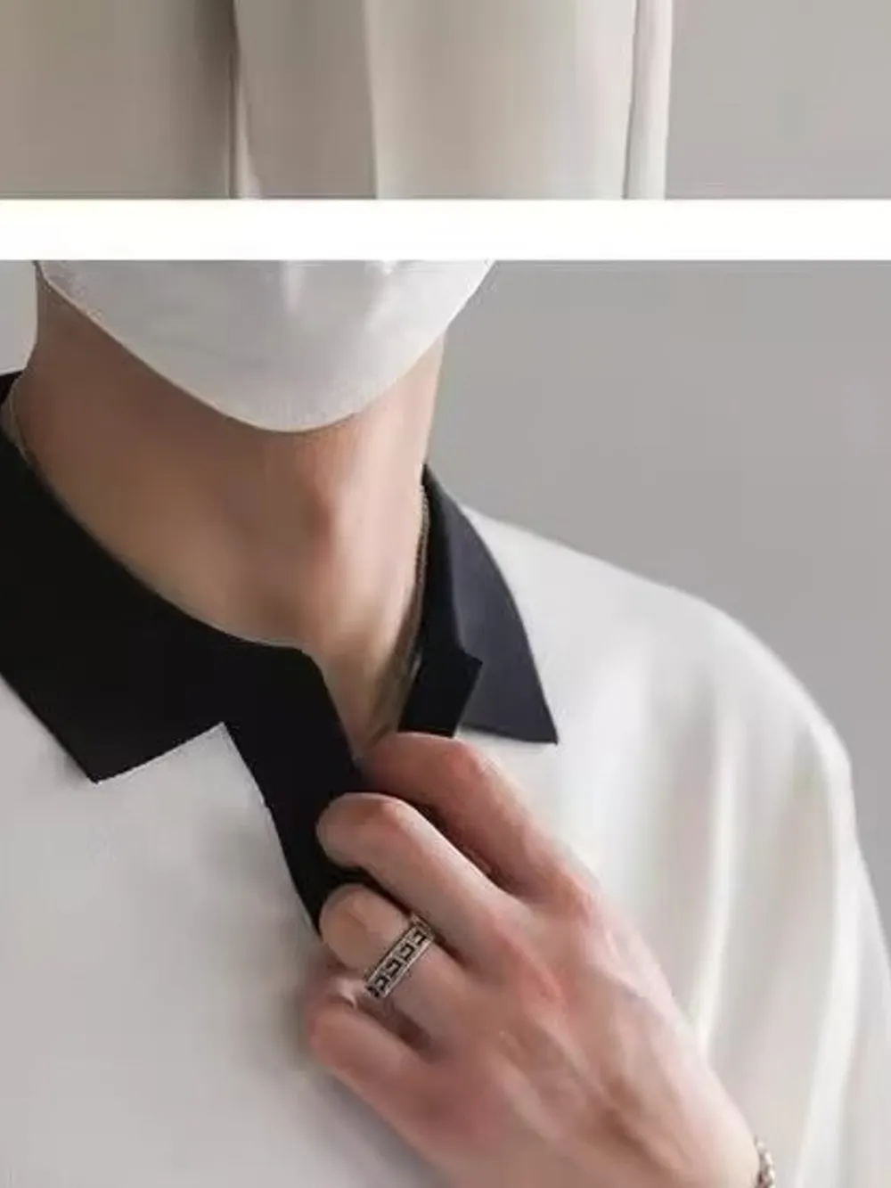 Men's Full Size Contrast Collar Short Sleeve Polo Shirt Plus Size, image 11