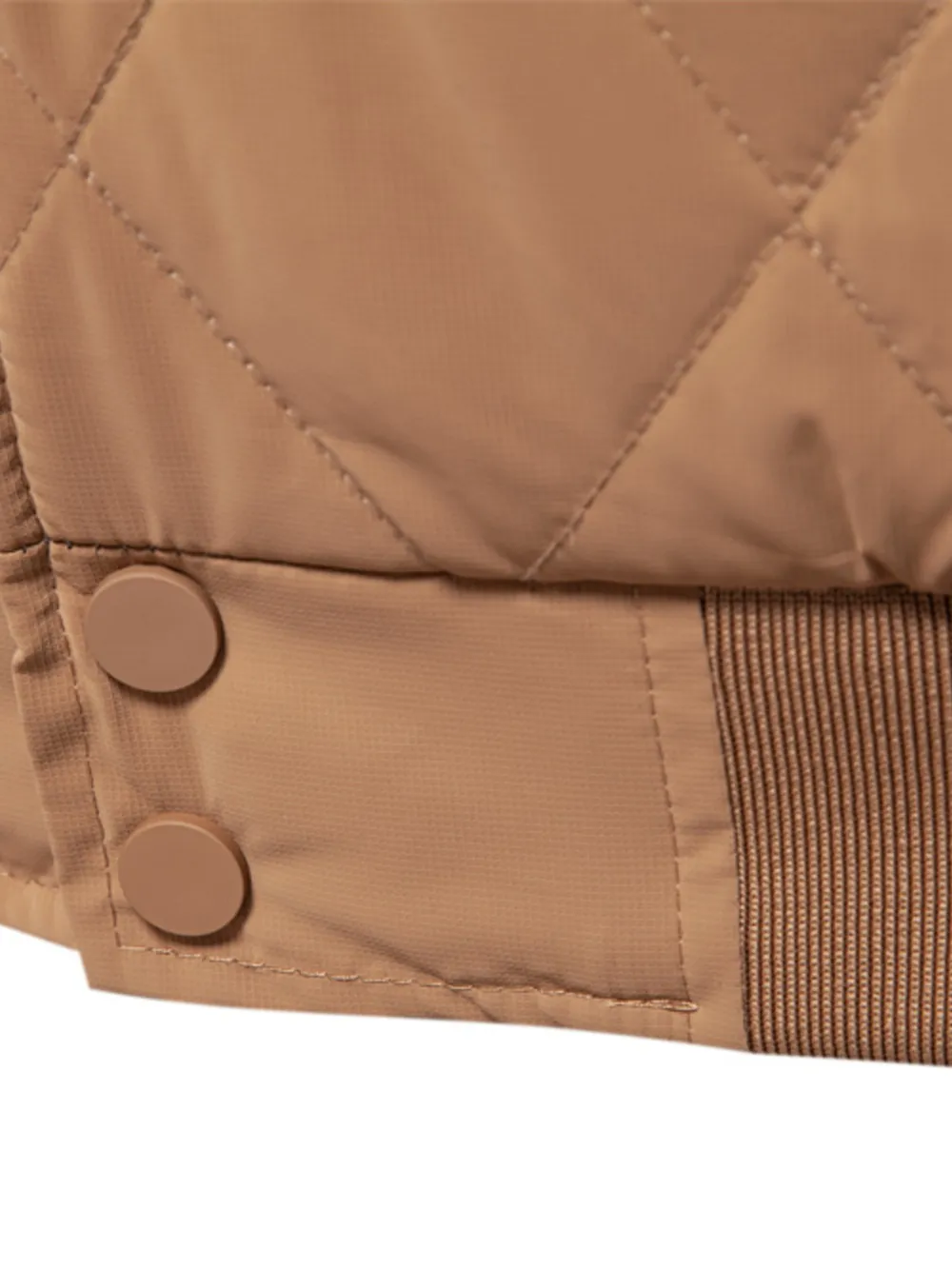 Men's Quilted Snap Down Long Sleeve Jacket, image 19