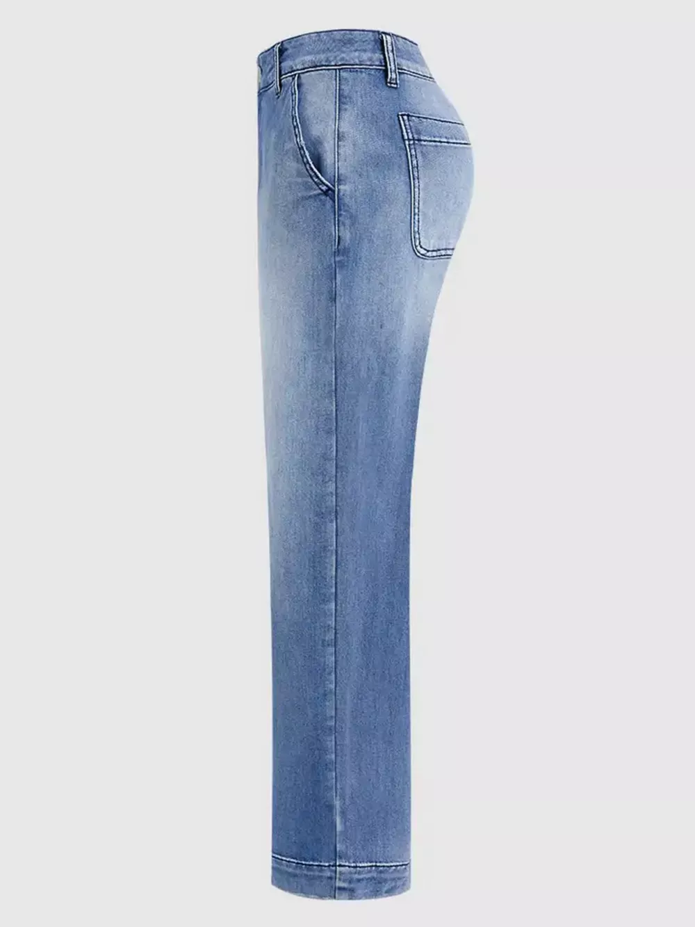 High-Waisted Relaxed Fit Jeans, image 4