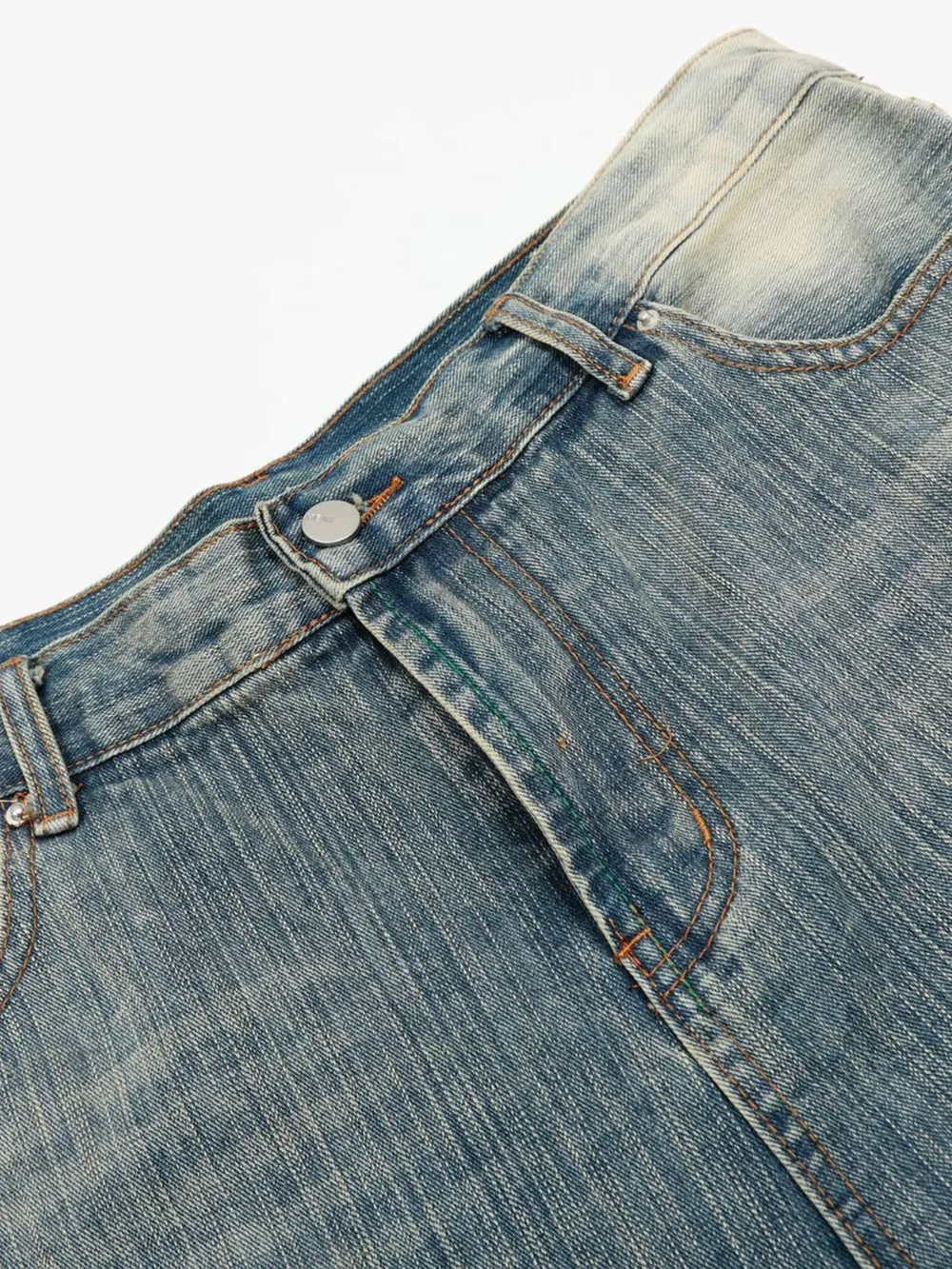 Men's Wash Wide-Leg Denim Shorts, image 8