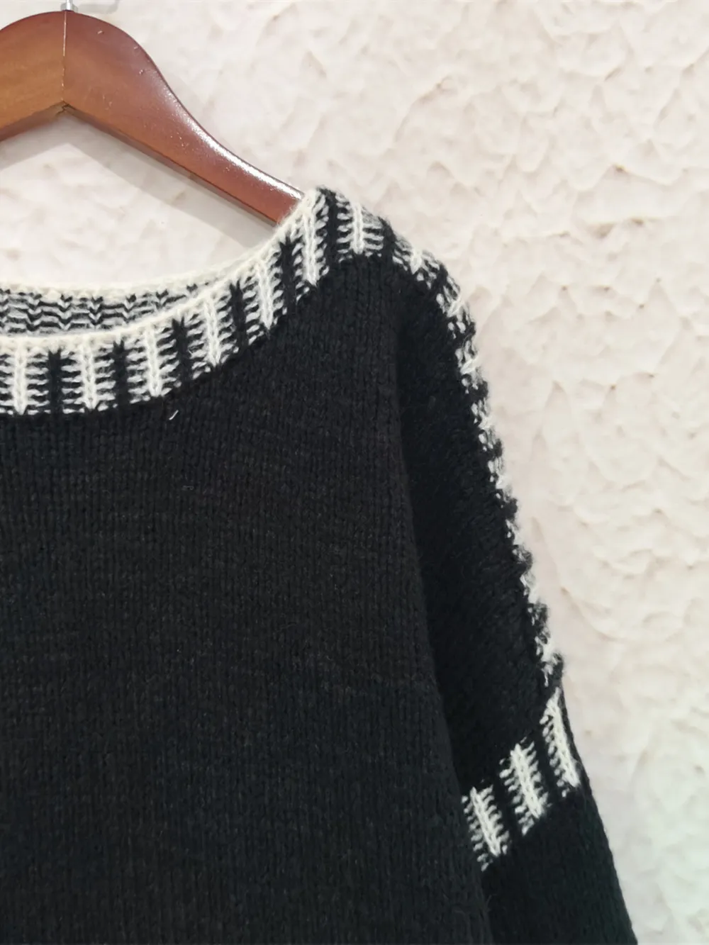 Contrast Trim Oversized Sweater, image 8