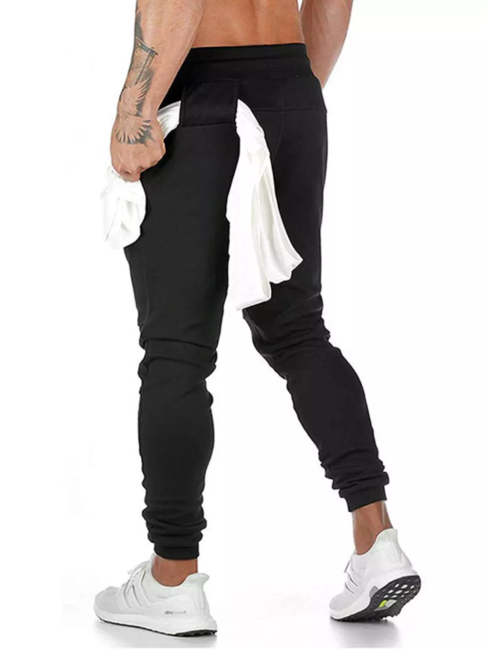 Men's Drawstring Slim Fit Joggers, image 5