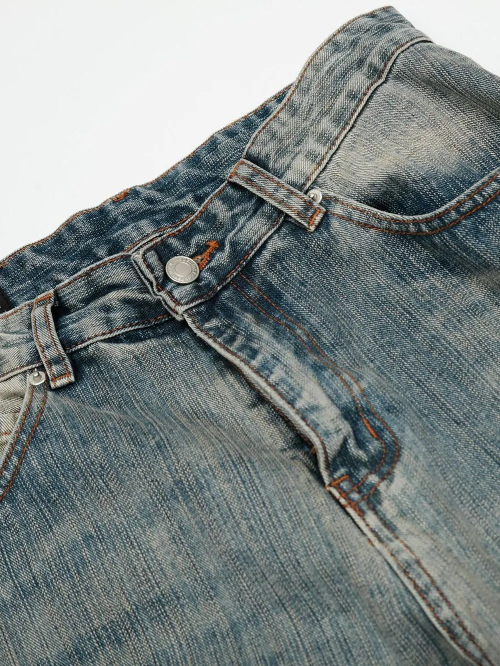 Men's Vintage Washed Baggy Jeans, image 12