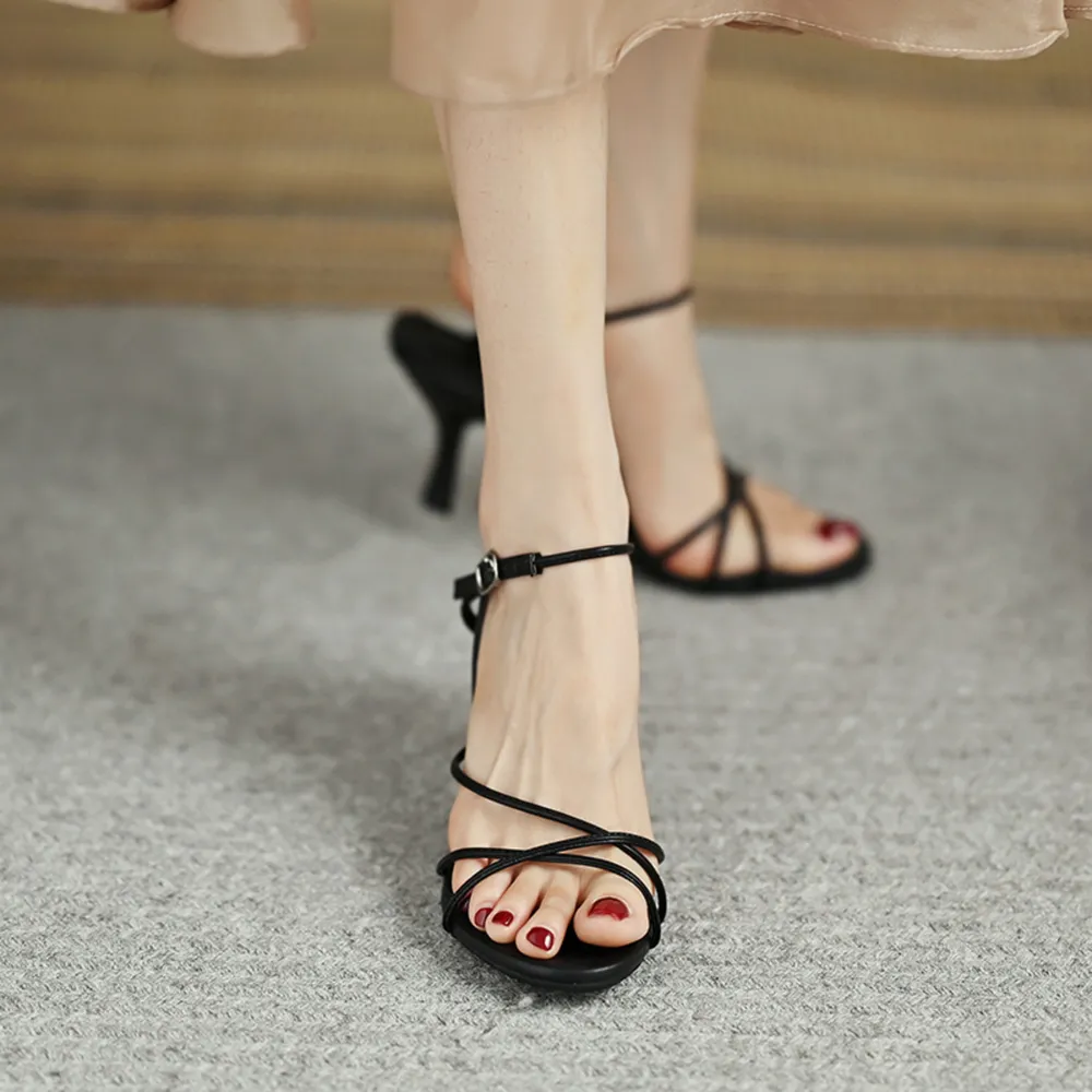 Strappy Ankle Buckle Sandals, image 4