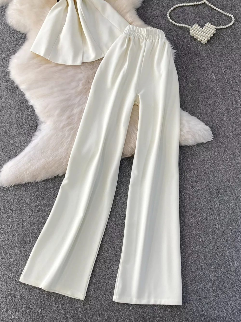 Sleeveless Top and Wide-Leg Pants Set, image 6