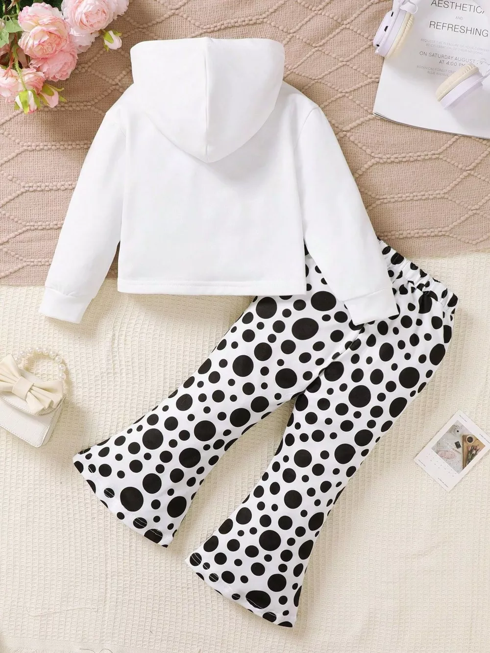 Children's Graphic Long Sleeve Hoodie and Pant Set, image 2