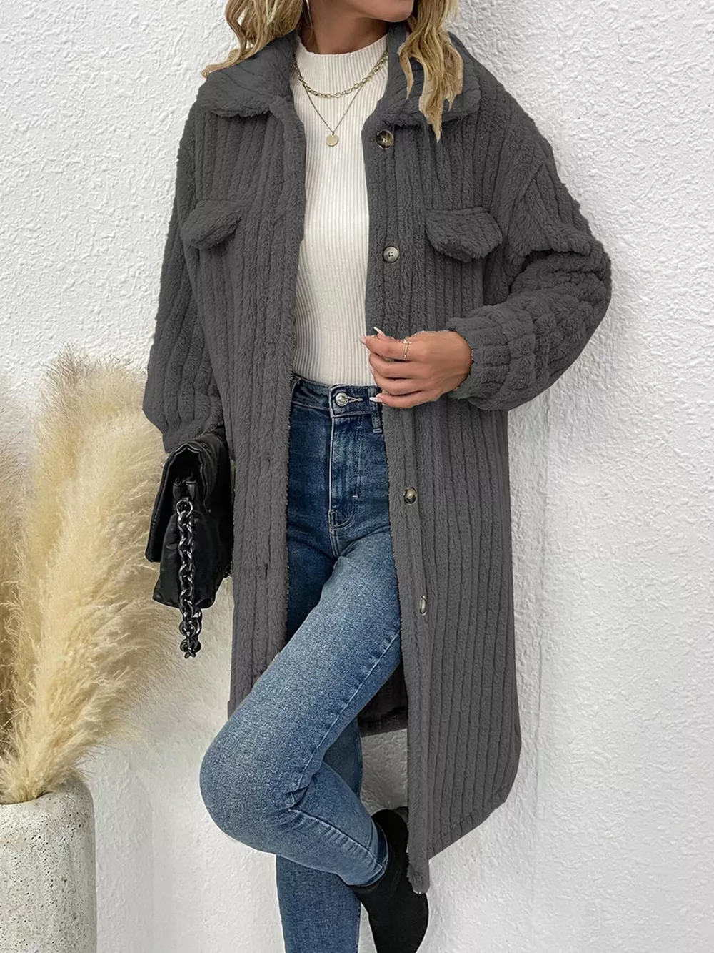 Button-Down Longline Outerwear, image 2